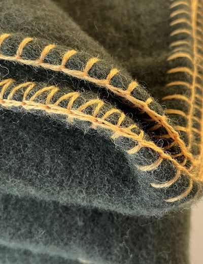 Moss Barrow Irish Wool Bed Blanket - Cushendale Woollen Mills