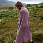 LIMITED EDITION - Pink Heather Irish Wool Throw Blanket - Cushendale Woollen Mills