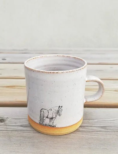 Horse Handthrown Espresso Cup - Cushendale Woollen Mills