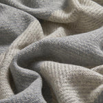 Silver Corrán Irish Wool Throw Blanket - Cushendale Woollen Mills