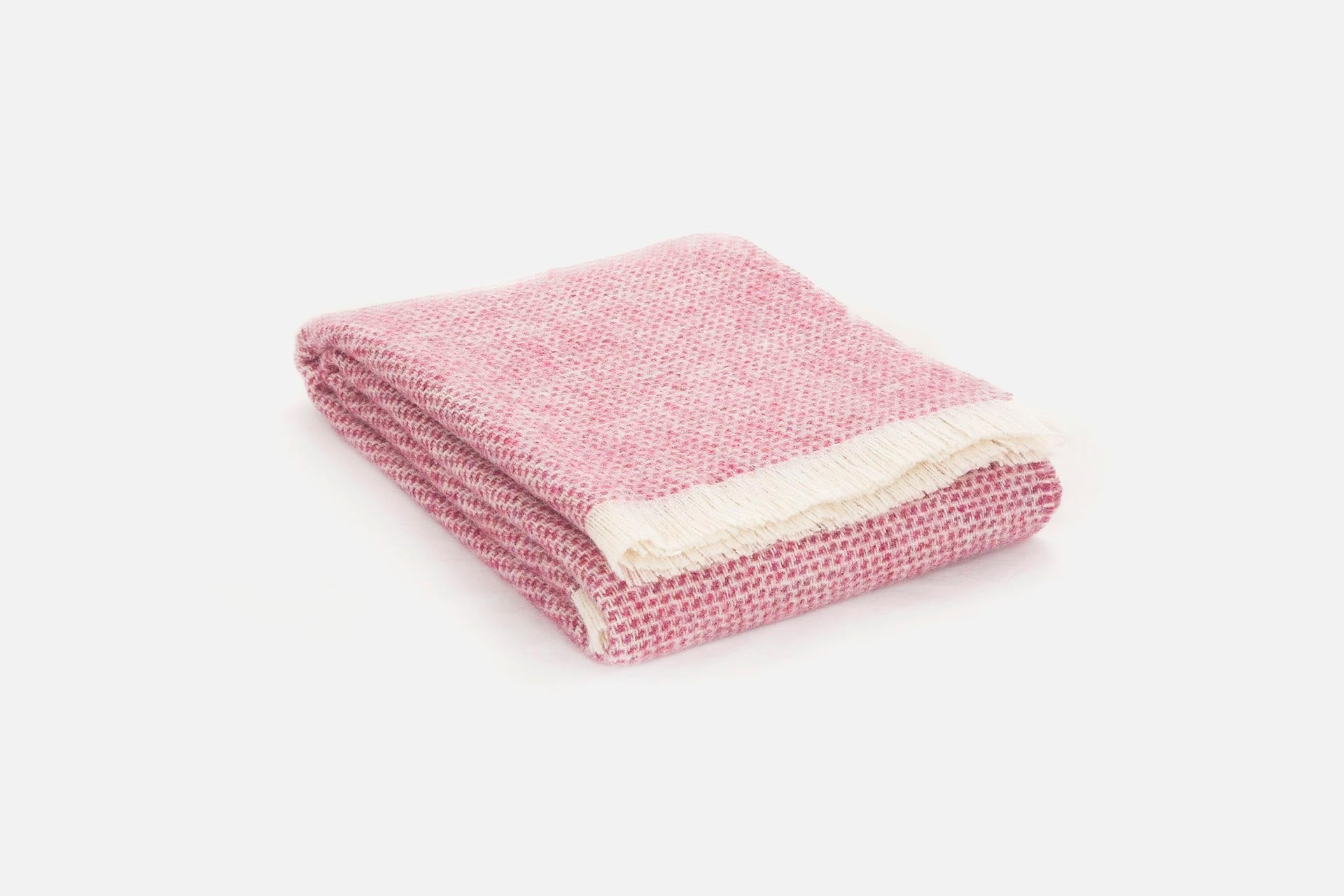 Pink Heather Kilkenny Irish Wool Throw Blanket - Cushendale Woollen Mills