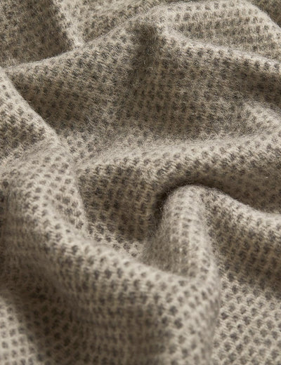 Charcoal Kilkenny Irish Wool Throw Blanket - Cushendale Woollen Mills