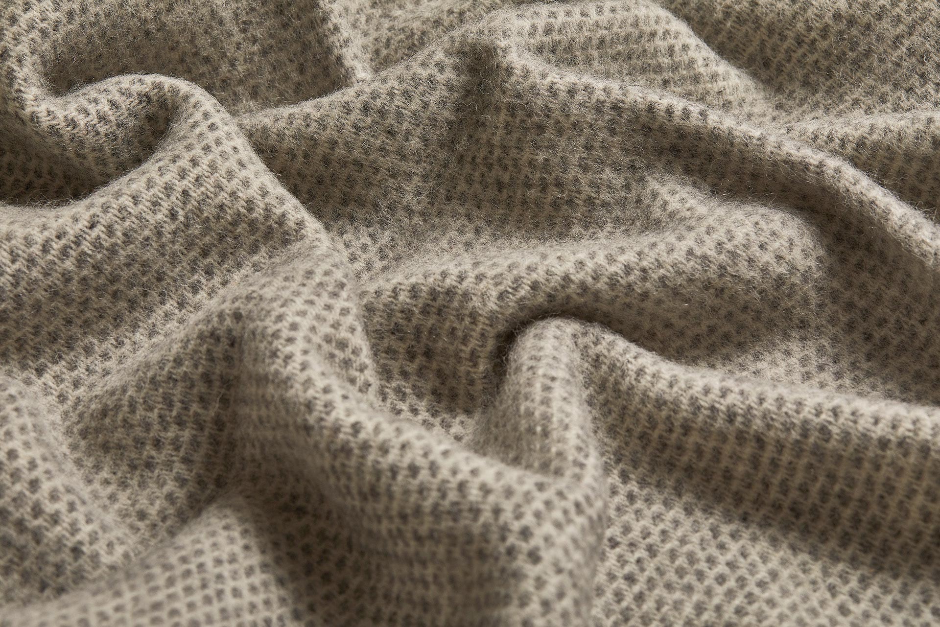 Charcoal Kilkenny Irish Wool Throw Blanket - Cushendale Woollen Mills