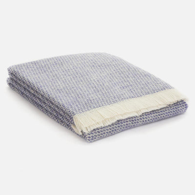 Indigo Kilkenny Irish Wool Throw Blanket - Cushendale Woollen Mills
