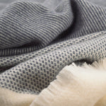 Charcoal Ballyogan Lambswool Throw Blanket - Cushendale Woollen Mills