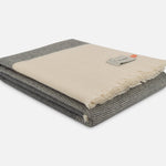 Charcoal Ballyogan Lambswool Throw Blanket - Cushendale Woollen Mills