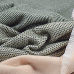 Moss Ballyogan Lambswool Throw Blanket - Cushendale Woollen Mills