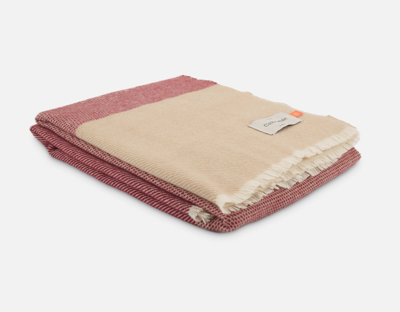 Wine Ballyogan Lambswool Throw Blanket - Cushendale Woollen Mills
