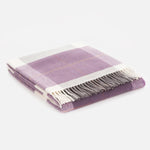 Grape Glynn Lambswool Throw Blanket - Cushendale Woollen Mills