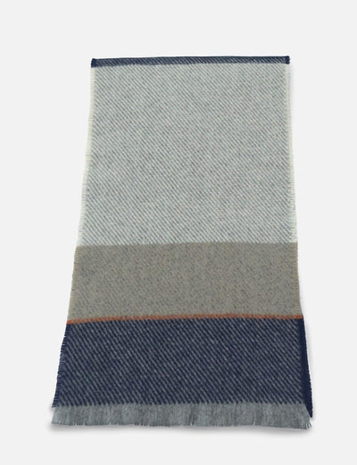 Navy Bahana Lambswool Scarf - Cushendale Woollen Mills