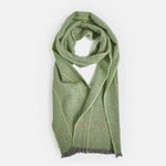 Lime Turra Merino Lambswool Scarf - Cushendale Woollen Mills
