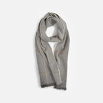 Silver Turra Merino Lambswool Scarf - Cushendale Woollen Mills