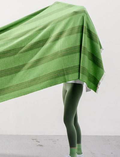 Greengage Seskin Lambswool Throw Blanket - Cushendale Woollen Mills