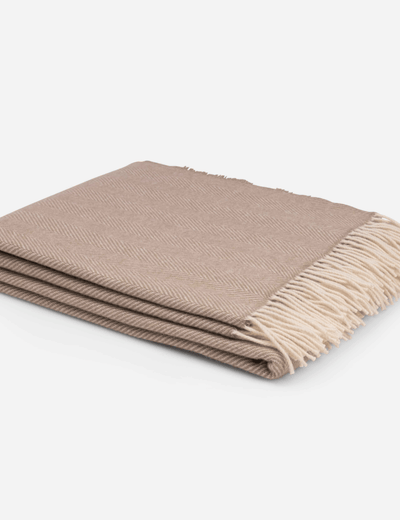 Loam Aclare Lambswool Throw Blanket - Cushendale Woollen Mills