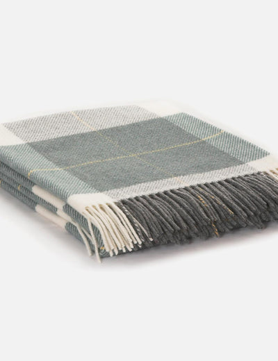 Sage Glynn Lambswool Throw Blanket - Cushendale Woollen Mills