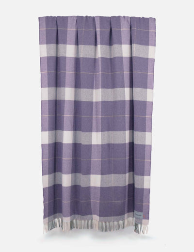 Grape Glynn Lambswool Throw Blanket - Cushendale Woollen Mills