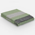 Lime Scadán Lambswool Throw Blanket - Cushendale Woollen Mills