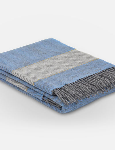 Sky Scadán Lambswool Throw Blanket - Cushendale Woollen Mills
