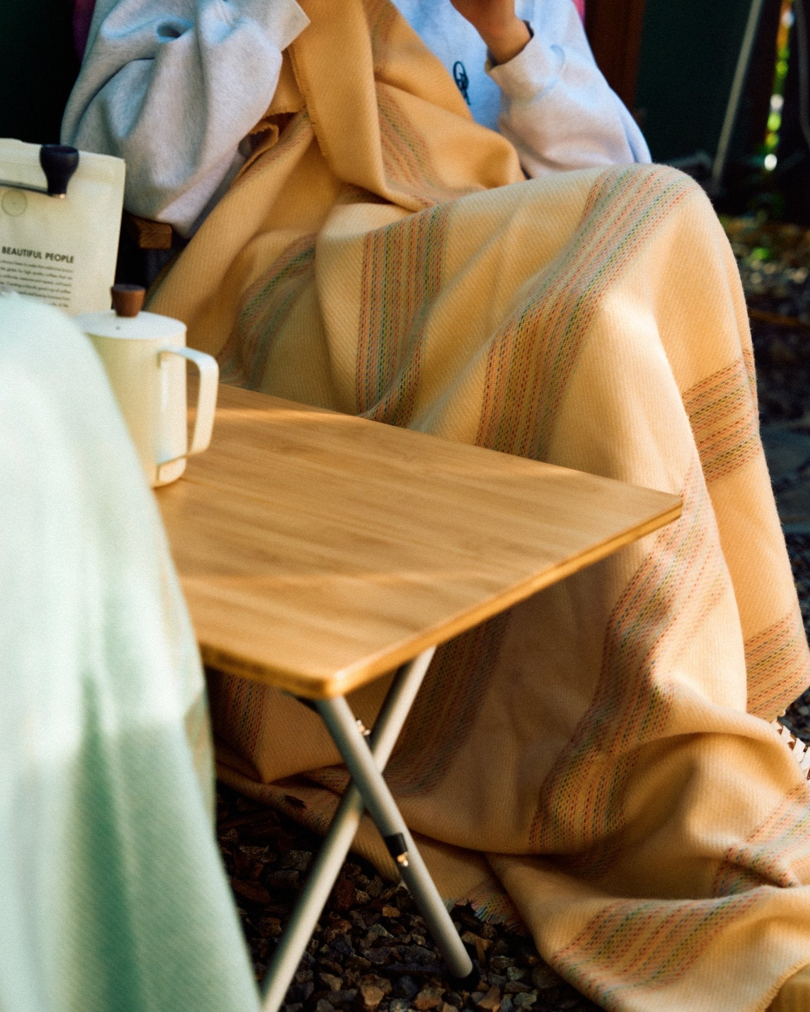 Apricot Seskin Lambswool Throw Blanket - Cushendale Woollen Mills