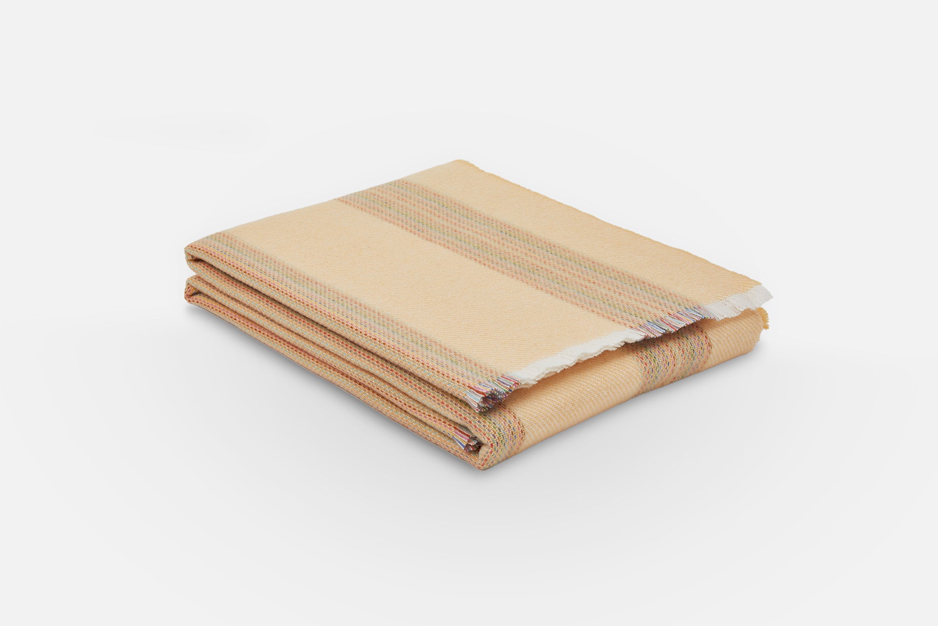 Apricot Seskin Lambswool Throw Blanket - Cushendale Woollen Mills