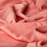 Coral Seskin Lambswool Throw Blanket - Cushendale Woollen Mills
