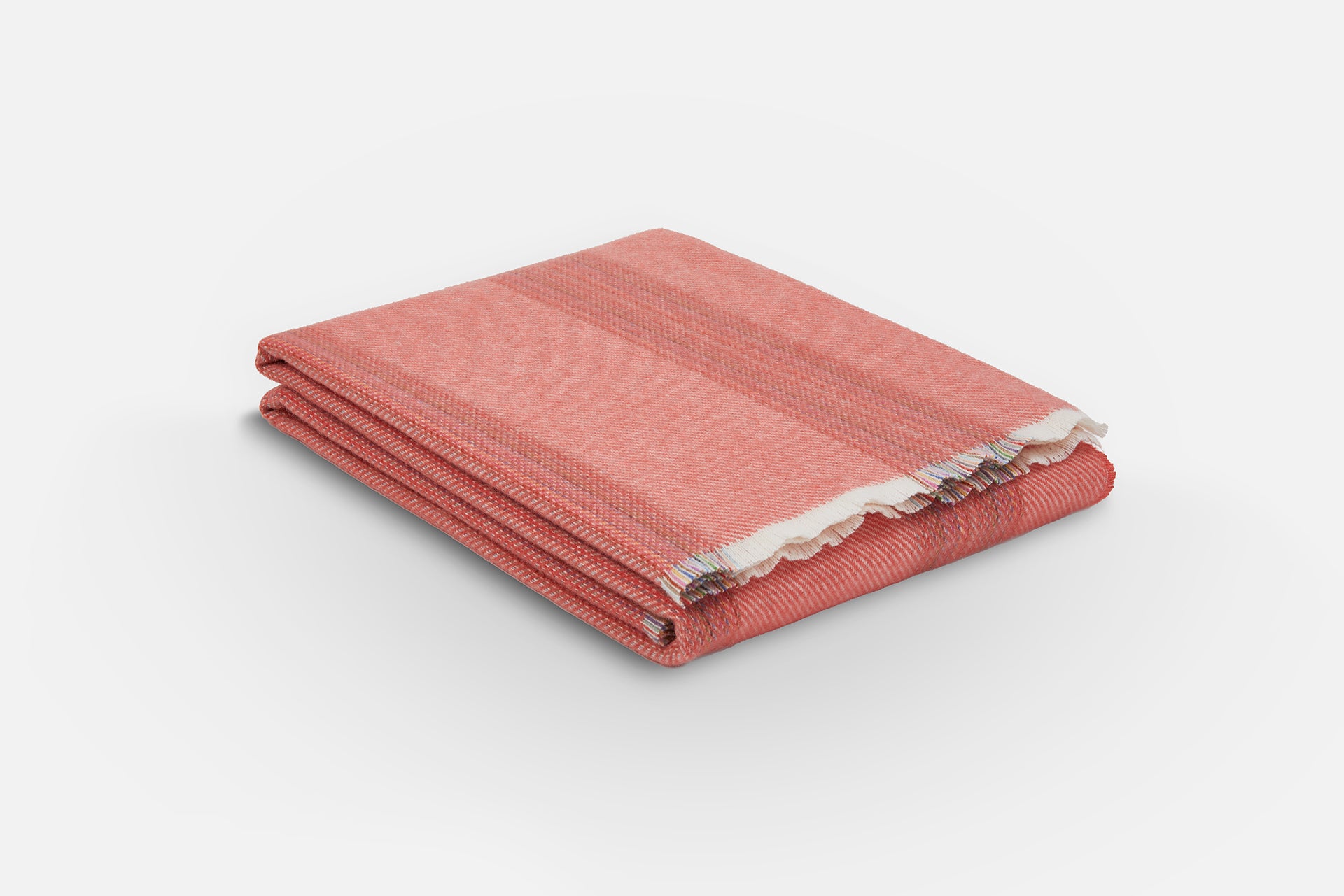 Coral Seskin Lambswool Throw Blanket - Cushendale Woollen Mills
