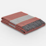 Coral Scadán Lambswool Throw Blanket - Cushendale Woollen Mills