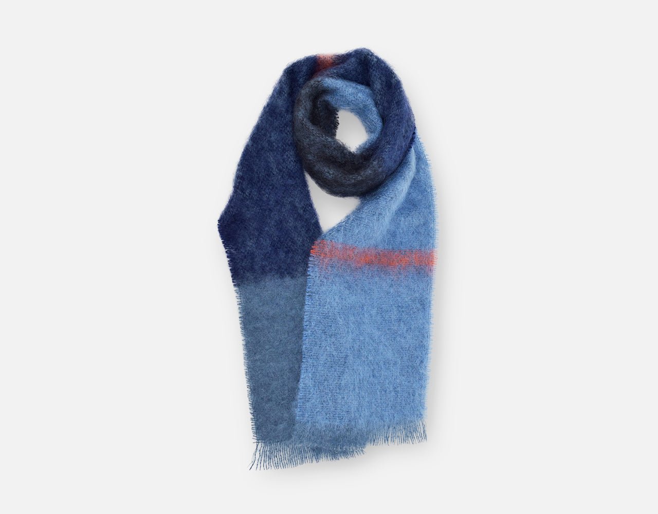 Azure Boher Mohair XScarf - Cushendale Woollen Mills