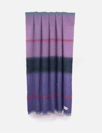 Aubergine Boher Mohair XThrow Blanket - Cushendale Woollen Mills