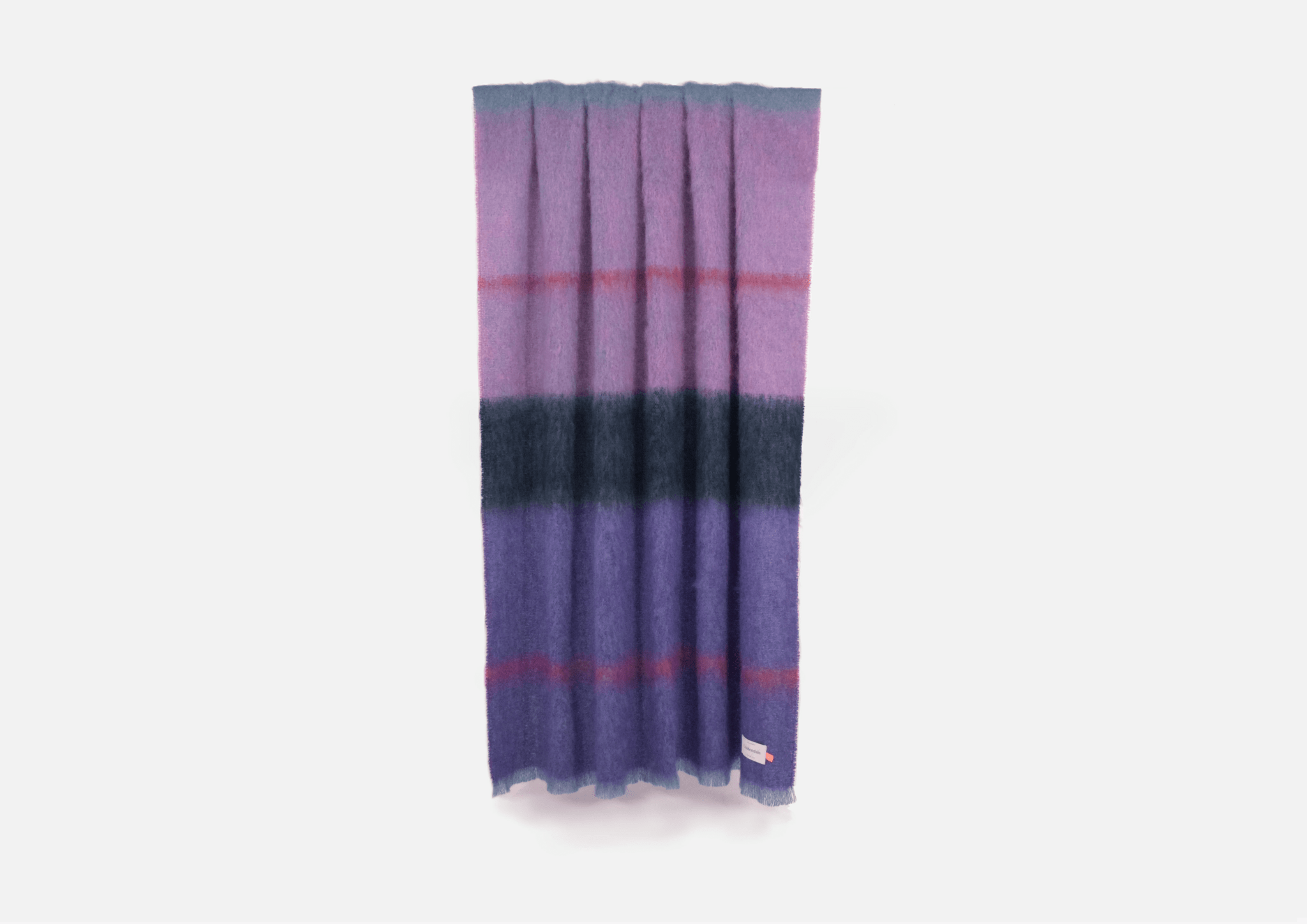 Aubergine Boher Mohair XThrow Blanket - Cushendale Woollen Mills