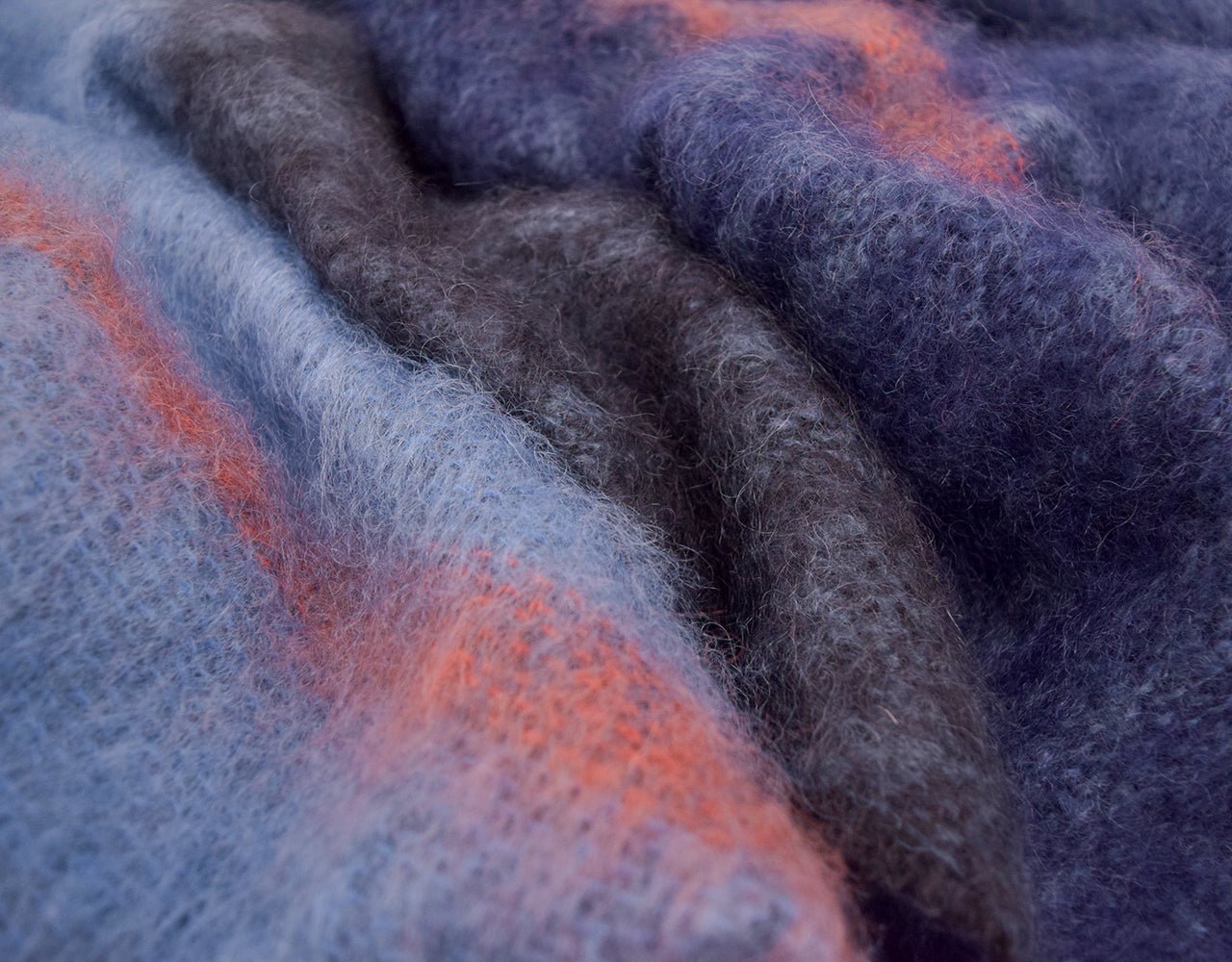 Azure Boher Mohair XScarf - Cushendale Woollen Mills