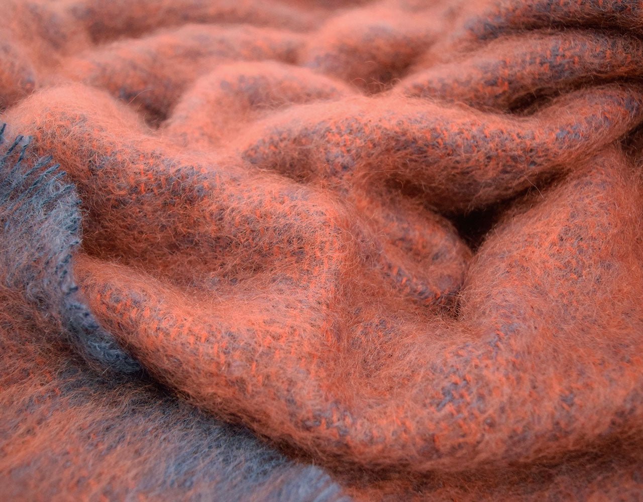 Poppy Clash Mohair Scarf - Cushendale Woollen Mills