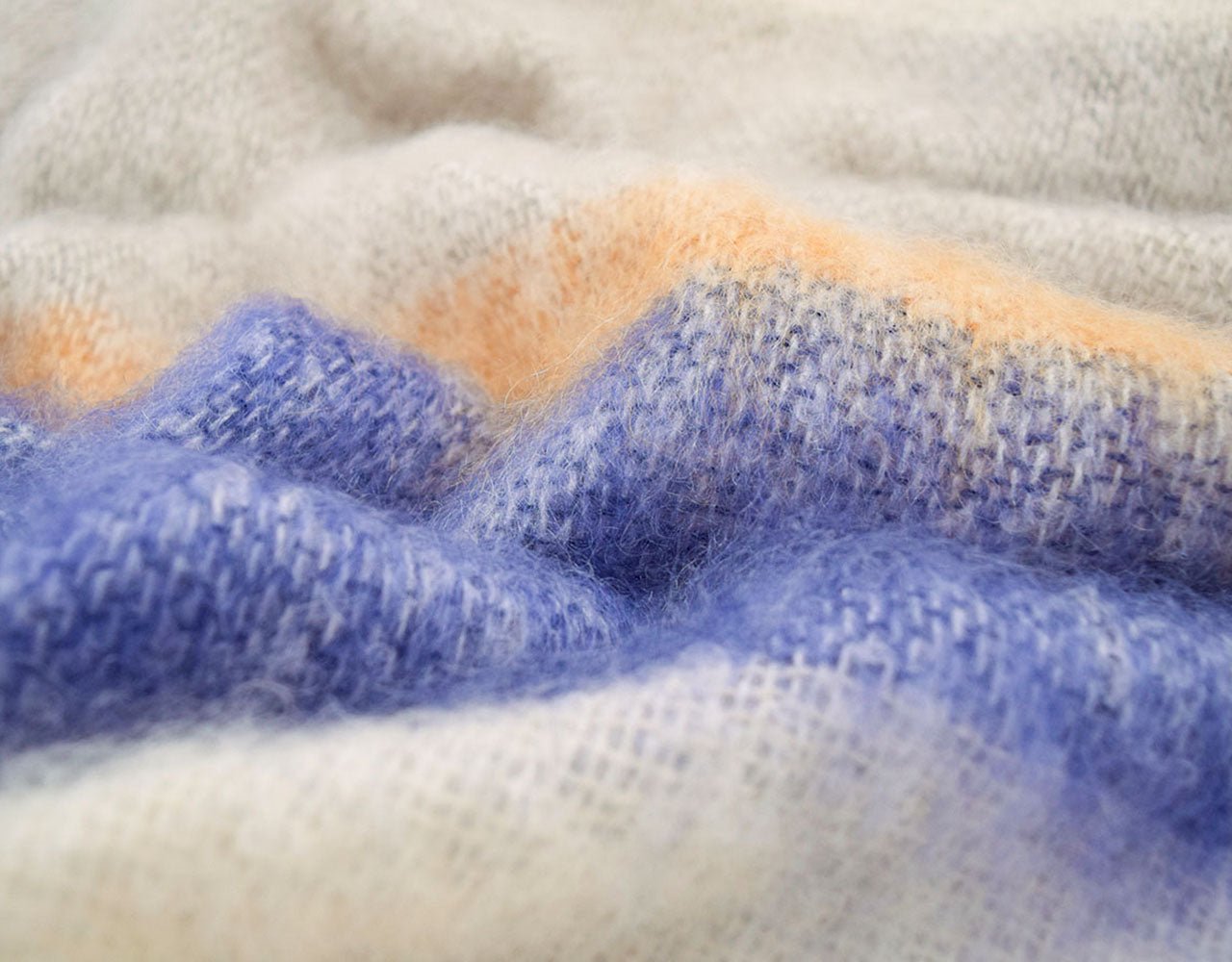 Gentian Silare Mohair XThrow Blanket - Cushendale Woollen Mills