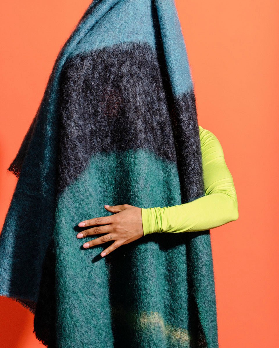 Bottle Boher Mohair XThrow Blanket - Cushendale Woollen Mills