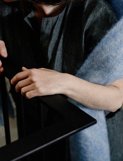 Azure Mooneen Mohair Scarf - Cushendale Woollen Mills