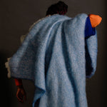 Azure Mooneen Mohair Throw Blanket - Cushendale Woollen Mills