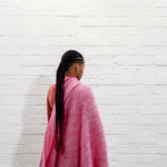 Raspberry Mooneen Mohair Throw Blanket - Cushendale Woollen Mills