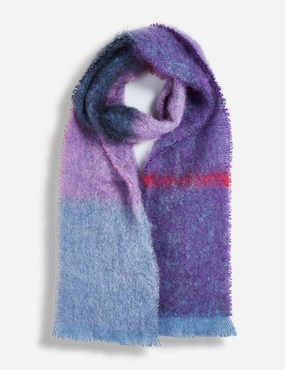 Aubergine Boher Mohair XScarf - Cushendale Woollen Mills