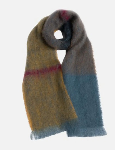 Ochre Boher Mohair XScarf - Cushendale Woollen Mills