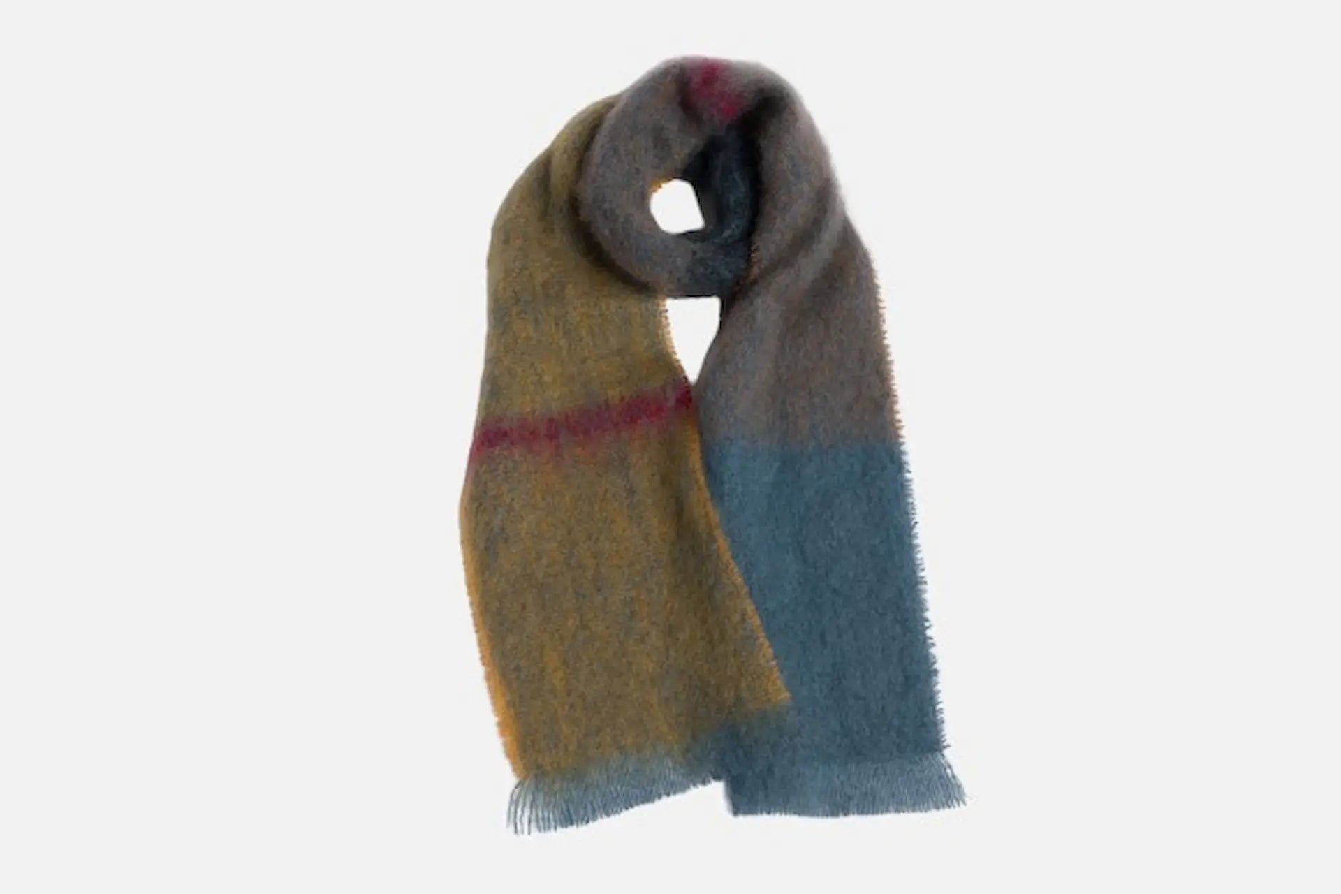 Ochre Boher Mohair XScarf - Cushendale Woollen Mills