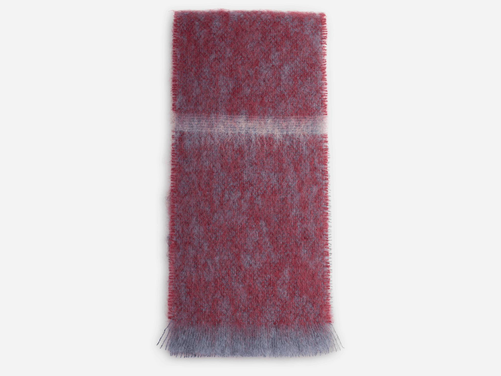 Wine Boher Mohair XScarf - Cushendale Woollen Mills