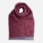 Wine Clash Mohair Scarf - Cushendale Woollen Mills