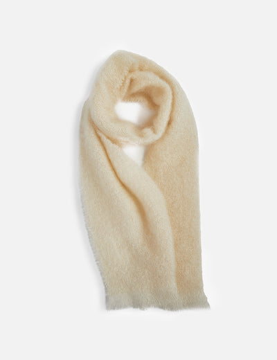 Ivory Mooneen Mohair Scarf - Cushendale Woollen Mills