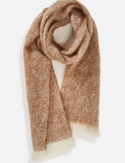 Cocoa Mooneen Mohair Scarf - Cushendale Woollen Mills