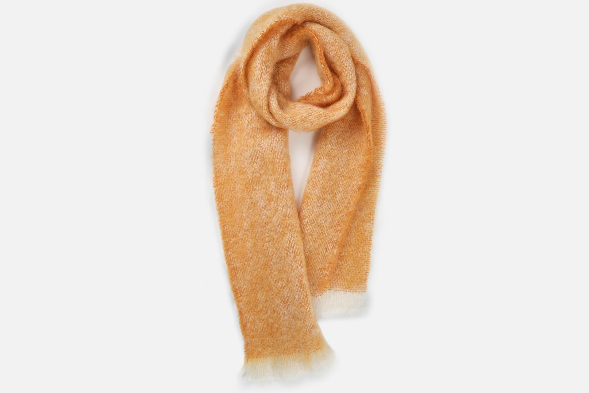 Ochre Mooneen Mohair Scarf - Cushendale Woollen Mills