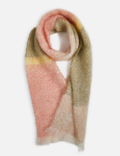 Olive Silare Mohair XScarf - Cushendale Woollen Mills
