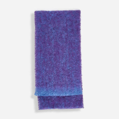 Aubergine Clash Mohair Scarf - Cushendale Woollen Mills