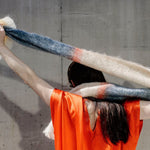 Slate Silare Mohair XScarf - Cushendale Woollen Mills