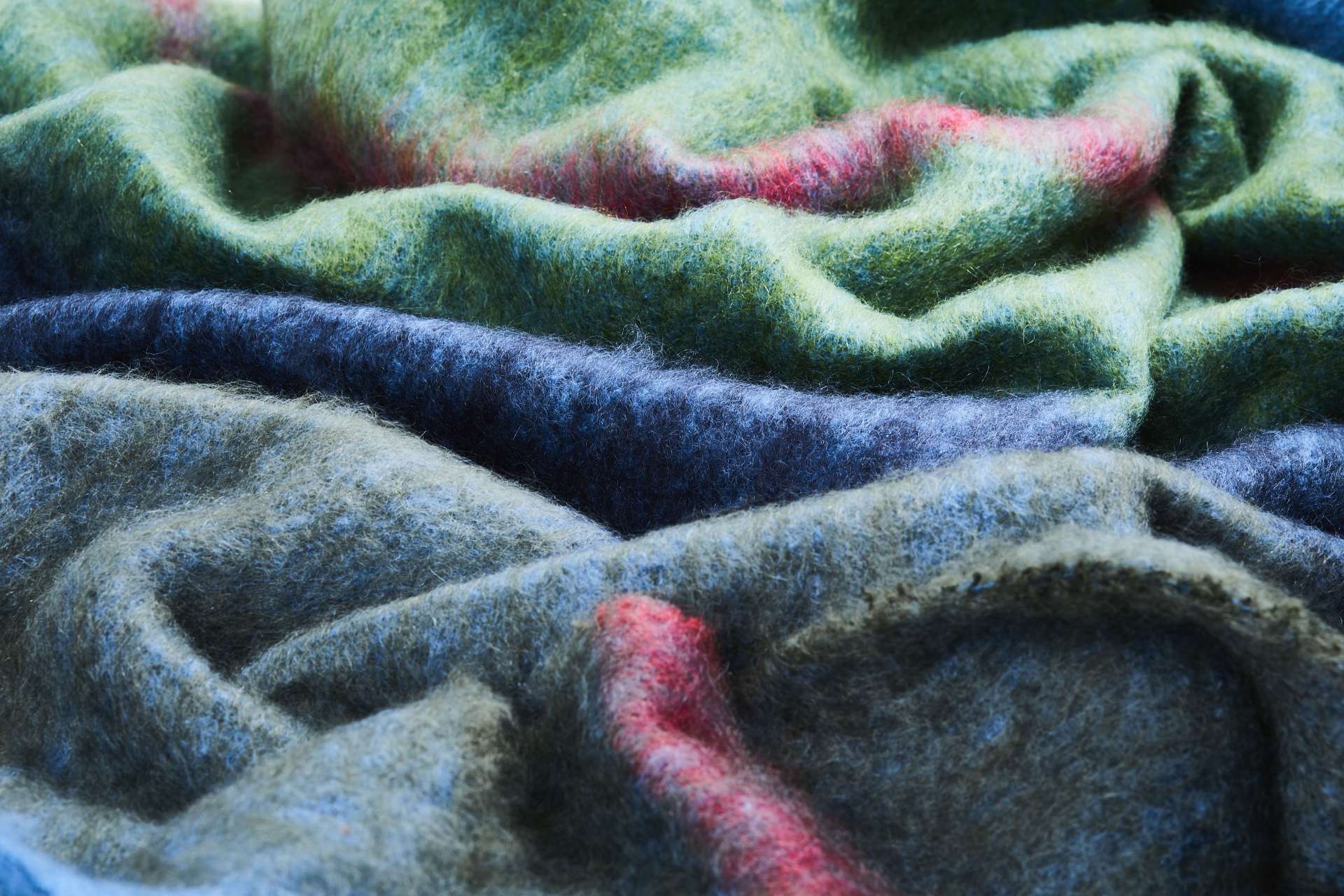 Moss Boher Mohair XThrow Blanket - Cushendale Woollen Mills