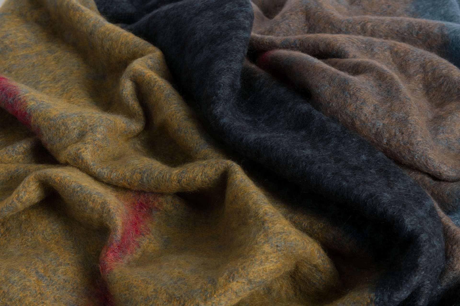 Ochre Boher Mohair XThrow Blanket - Cushendale Woollen Mills